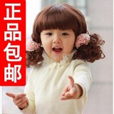 韩版宝宝假发婴儿童假发套 公主中长卷发摄影假发套女童假发包邮