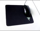 苹果雷蛇鼠标垫纯黑来图定制现货批发网吧游戏电脑办公桌垫
