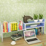 创意伸缩书架电脑桌桌面小书架简易桌上学生组合书柜办公桌置物架