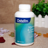澳洲Ostelin最好吸收钙片+维生素D适合孕妇和中老年人250粒 17.5