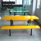 餐椅批发玻璃钢餐桌椅组合饭堂餐厅餐桌快餐连体学生餐桌椅折叠桌