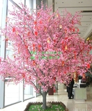 春节商场居家摆设美观桃花树 真杆樱花树梅花树假树大型落地商场