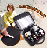3ce专业化妆包韩国大容量化妆箱包小号便携防水化妆品收纳包手提