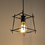 北欧复古个性创意卧室吧台灯饰简约铁艺餐厅阳台灯具loft工业吊灯