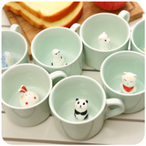 默默爱3D可爱立体动物牛奶咖啡马克杯陶瓷创意水杯子儿童情侣萌物