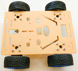 智能小车底盘 4驱测速小车 25MM强磁减速电机 大扭矩 竞赛专用