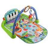 费雪脚踏钢琴健身器 琴琴健身器W2621/BMH49婴儿健身架音乐钢琴毯