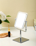 两面化妆镜美容梳妆镜台式方形桌面镜亚克力镜