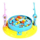 电动钓鱼机鱼池1-3-6岁儿童磁性钓鱼玩具可充电大号宝宝早教益智