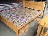 C成都柏木床双人床1.5米1.8米实木床 出租房家具特价床 全柏木