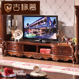 欧式茶几电视柜组合套装2米实木雕花新古典美式客厅小户型家具
