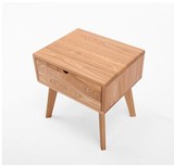 日式纯实木床头柜/现代简约/北欧宜家/实木白橡木家具