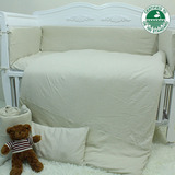 新款婴幼儿床上用品套件儿童床床围全棉彩棉婴儿床品被套被褥纯棉