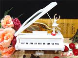 创意钢琴音乐盒八音盒天空之城跳舞旋转芭蕾女孩生日礼物礼品家居