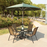 特价户外桌椅铁艺折叠休闲庭院花园室外阳台奶茶店餐厅家具伞组合