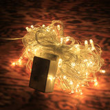 暖白LED彩灯闪灯串圣诞节圣诞灯装饰灯节日灯串串灯满天星霓虹灯
