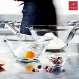 意大利进口钢化透明玻璃碗 大号沙拉碗 创意水果碗 微波炉甜品碗