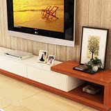 简约现代电视柜 茶几组合 地中海伸缩电视柜 客厅烤漆组装电视柜
