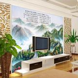 热销大型万里长城壁画沁园春雪国画客厅沙发电视背景墙纸无缝整张