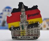 世界旅游纪念品冰箱贴 德国慕尼黑市政厅及马林广场 夜晚款