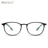 RIGO全框眼镜框女韩版潮 复古 圆形近视眼镜架女 超轻舒适配眼镜