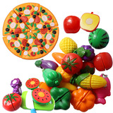 儿童过家家厨房玩具套装袋装可切水果蔬菜宝宝益智切切乐玩具包邮