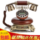 高档欧式电话机 复古实木电话机座机 老式古董电话机 仿古电话机
