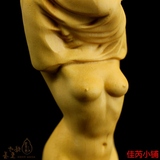 小叶黄杨木摆件精品木雕乐清雕刻工艺品手把件把玩裸女人物小摆件