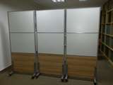 苏州办公室玻璃隔断移动高隔断活动隔墙带轮可活动折叠45款屏风