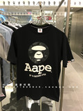 小小石香港代购 AAPE 16夏  男 迷彩猿人头字母印花短袖T恤2214