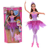 正品芭比娃娃玩具套装大礼盒粉红舞鞋芭比朋友公主衣服女孩洋娃娃