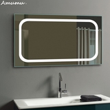 适用于浴室与家居装饰的壁挂式led镜灯一体式多功能高清装饰镜子