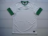 15年新款正品耐克nike短袖足球比赛服上衣白绿色球员版组队