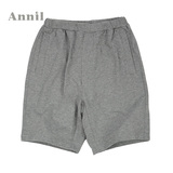 安奈儿男童夏装款 正品皮筋全腰针织运动短裤AB426400
