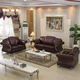 四季豪庭 后现代欧式真皮沙发123组合大小户型新古典客厅皮艺沙发