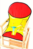 坐垫子靠背套婴儿童宝宝实木餐椅套垫子连体椅子套棉垫通用型纯棉