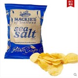 热销英国原装进口 哈得斯（MACKIE S ）薯片SEA SALT 海盐味 150g