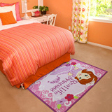 美瑞德浪漫可爱迪斯尼索菲亚小公主卧室床边地毯 儿童床前飘窗毯