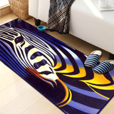 欧美风 斑马艺术地毯 走廊毯设计感床边垫 卧室书房沙发地毯 创意