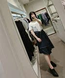 O2ND奥蔻韩国代购 2016春百搭个性牛仔半身裙2WMQ1-DS070