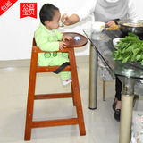 宝宝餐椅实木餐盘可调节多功能婴儿酒店椅子吃饭特价儿童餐桌木椅
