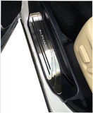15款丰田埃尔法 ALPHARD专用LED冷光迎宾踏板 不锈钢门槛条带磨砂