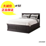 IKEA宜家 正品代购 费耶尔床架带抽屉 实木双人床储物床北欧简约