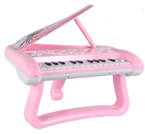 v玩具钢琴儿童电子琴带麦克风可充电可弹奏34岁56岁女孩生日礼物