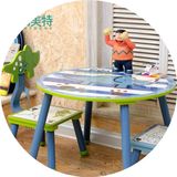 日本购幼儿园宝宝桌椅组合儿童桌椅套装学习桌课桌写字桌宝
