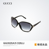 Gucci古奇古驰太阳镜女墨镜女士大框桃心Logo太阳眼镜 GG3525/K/S