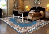 蓝色中式欧式美式古典波斯地毯 客厅别墅样板房会议室地毯现货