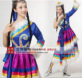 新款蒙古民族舞蹈服装/舞台演出服/秧歌服/广场舞女现代舞蹈藏族