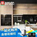 Sakura/樱花 整体厨房定做 定制现代厨柜 雕刻时光 送烟灶套餐