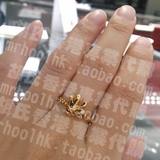 香港代购周大福珠宝18K黄色金钻石戒指指环迪士尼米老鼠限量版女